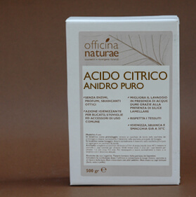 Prodotto per la casa Officina Naturae Acido Citrico 3kgs, ecosostenibili